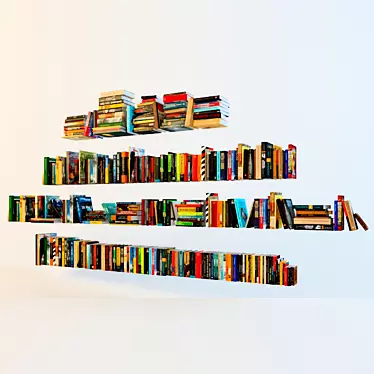 Bookworm's Delight: Russian Book Set 3D model image 1 