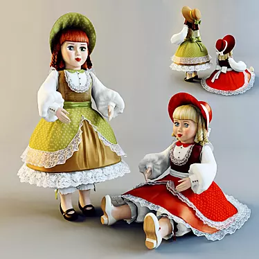 Adorable Doll for Play 3D model image 1 