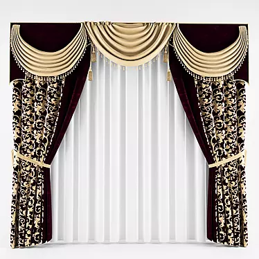 Elegant Drapery for Perfect Ambience 3D model image 1 