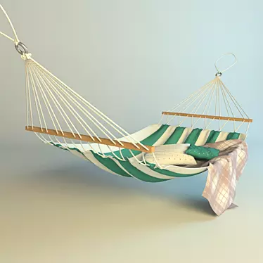 Relaxation Haven: Hammock 3D model image 1 
