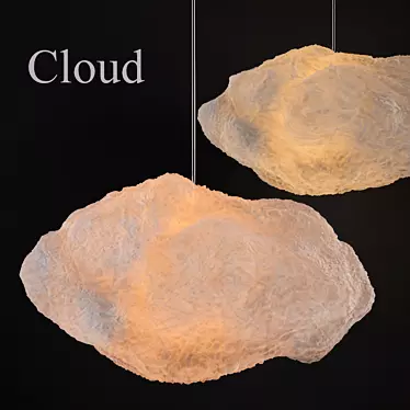 Cotton Cloud Pendant Light 3D model image 1 