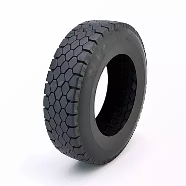Heavy Duty Truck Tire 3D model image 1 