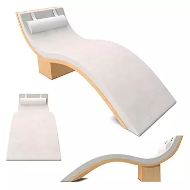 Sleek Sunbed for Ultimate Relaxation 3D model image 1 