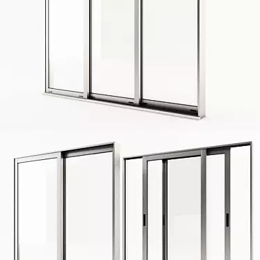 Double Glass Windows | Generic 3D model image 1 