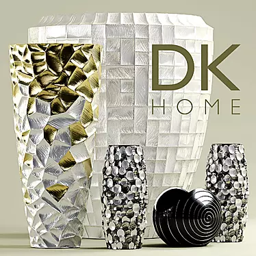 Elegant DK Home Vases 3D model image 1 