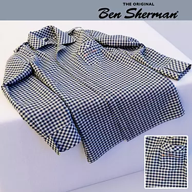 Plaid Ben Sherman Shirt 3D model image 1 