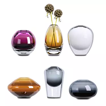Sleek Modern Vases | Boconcept 3D model image 1 