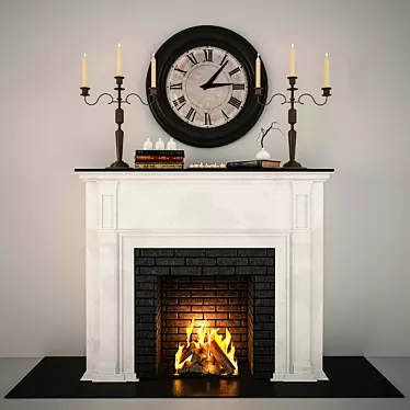 Classic Style Fireplace 3D model image 1 