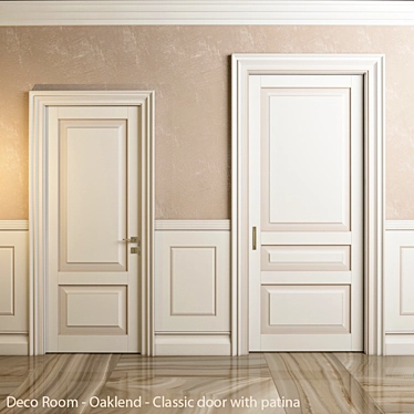 Elegant Oaklend Doors & Panels - Enhance Your Space 3D model image 1 