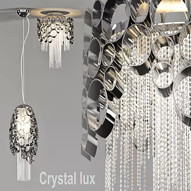 Sparkling Elegance: Crystal Lux Lighting 3D model image 1 