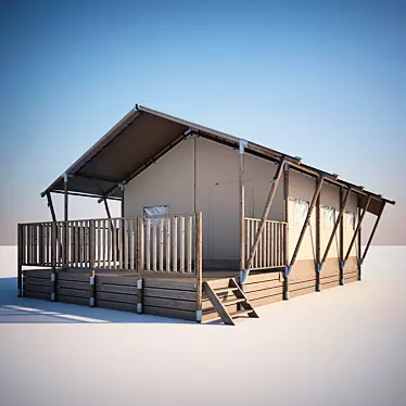 Luxury Glamping Tent: Ultimate Outdoor Experience 3D model image 1 