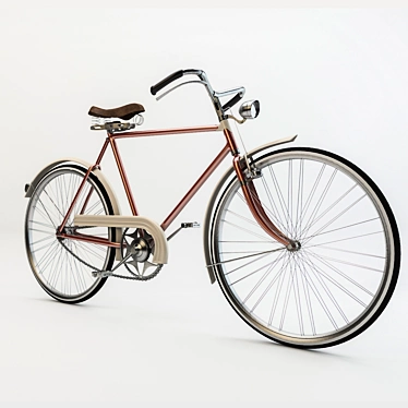 Retro Bicycle: Classic Style Ride 3D model image 1 