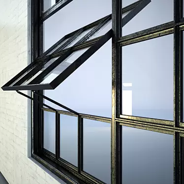 Modern Industrial Factory Windows 3D model image 1 
