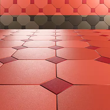 Outdoor Terracotta Floor Tiles 3D model image 1 