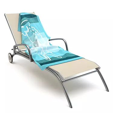 Modern Sunbed: Revitalize & Relax 3D model image 1 