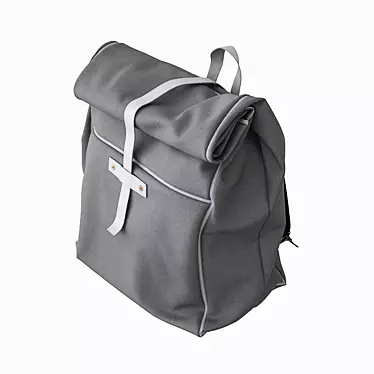 Canvas Backpack: High-Quality 3D Model 3D model image 1 
