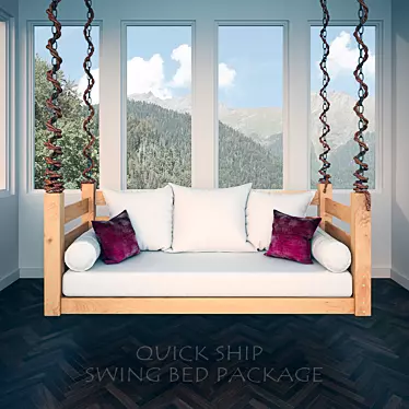 "Versatile Swing Bed Package - Quick Delivery! 3D model image 1 