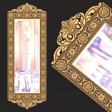 Elegant Reflection - Classic Mirror 3D model image 1 