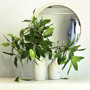 Elegant Branches in Vase 3D model image 1 