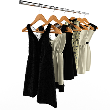 Zara Fashion: Chic Dresses 3D model image 1 