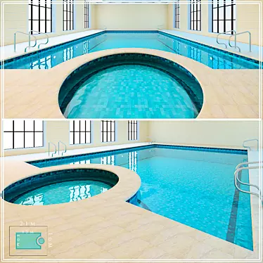 3-in-1 Pool: Max2015,2012 & Fbx, 5mb Maxfile! 3D model image 1 