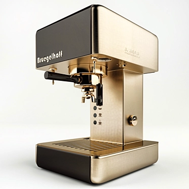 Sleek Stainless Steel Coffee Machine 3D model image 1 