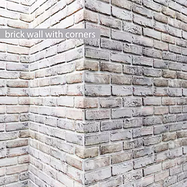 Corners of Strength: Brick Wall 3D model image 1 