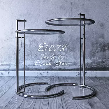 Elegant Eileen Gray Side Table 3D model image 1 