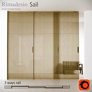 SAIL Sliding Doors: Elegant and Functional 3D model image 1 