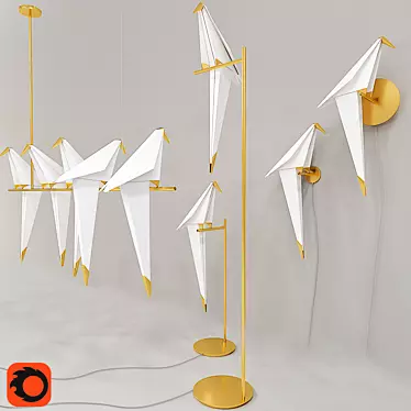 Moooi Origami Lighting Collection 3D model image 1 