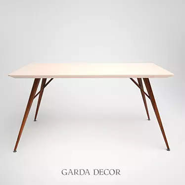 Garda Decor Glossy Dining Table 3D model image 1 