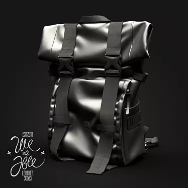 Urban Rolltop Backpack - Sleek and Stylish 3D model image 1 