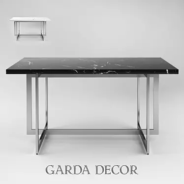 Garda Decor Dining Table: Sleek & Stylish 3D model image 1 