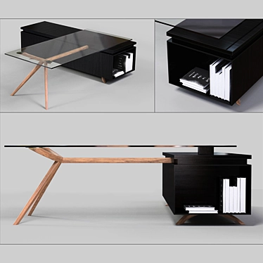 Modern Office Desk 3D model image 1 
