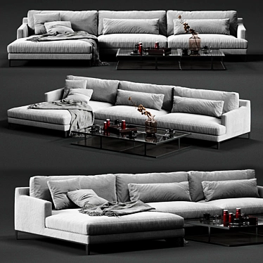 corner sofa - 3D models category