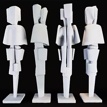 1970 Roger Desserprit Sculpture 3D model image 1 