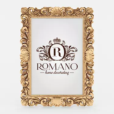 Elegant Gold/Silver Mirror: Romano Home 3D model image 1 