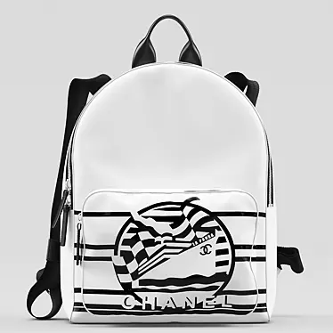 Chic Chanel 2014 Backpack: Stylish & Versatile 3D model image 1 