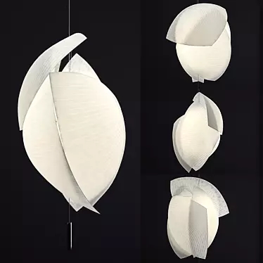 Zen Paper Pendant Lamp 3D model image 1 