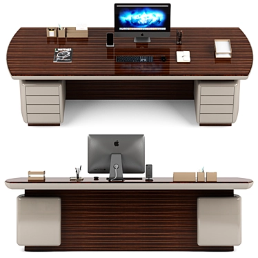 Sleek Desk Design by Ds 3D model image 1 