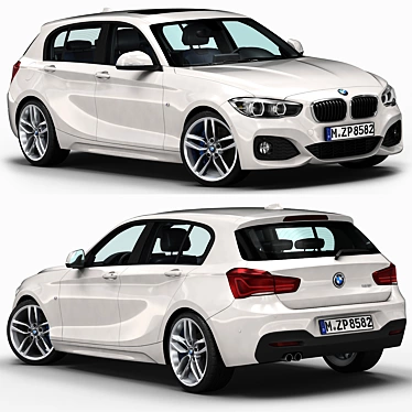 Highly Detailed BMW 1 Series 3D Model 3D model image 1 