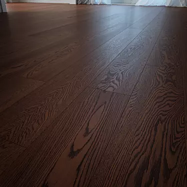 Elegant Mahogany Wood Flooring 3D model image 1 