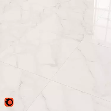 Golden Tile Calacatta Extra: Luxurious Marble Floor Tiles 3D model image 1 