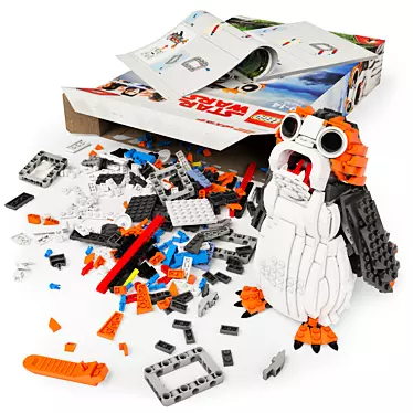 Build and Display LEGO Porg: 75230 3D model image 1 
