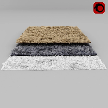 Luxurious Faux Fur Carpet 3D model image 1 