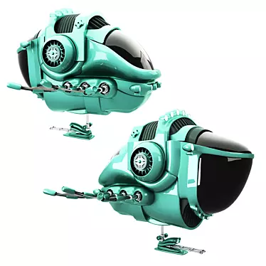 Cosmic Cruiser: Futuristic Gaming Spaceship 3D model image 1 