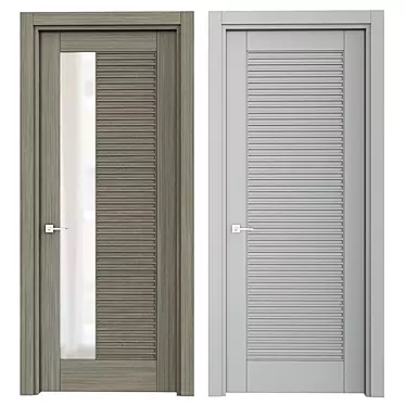 Sleek Modern Interior Doors 3D model image 1 