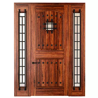  Elegant Entryway: Classic Doors 3D model image 1 