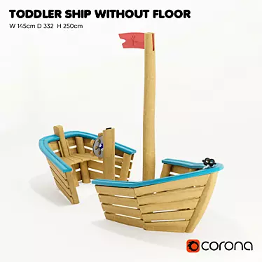 Kompan "Ship" - Children's Playground Complex 3D model image 1 