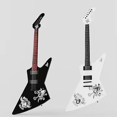 ESP MX250 Guitar: Classic Style and Unmatched Quality 3D model image 1 